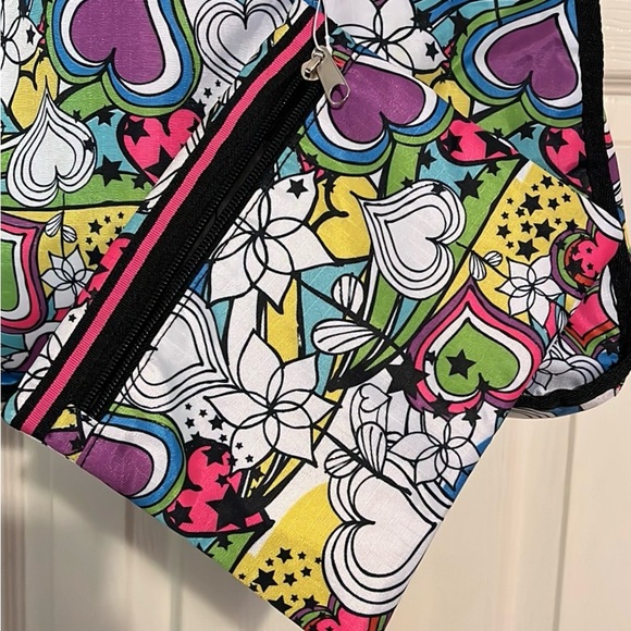 XHILARATION Boho Multicolor Overnight Tote Bag & cosmetic bag - Picture 12 of 14